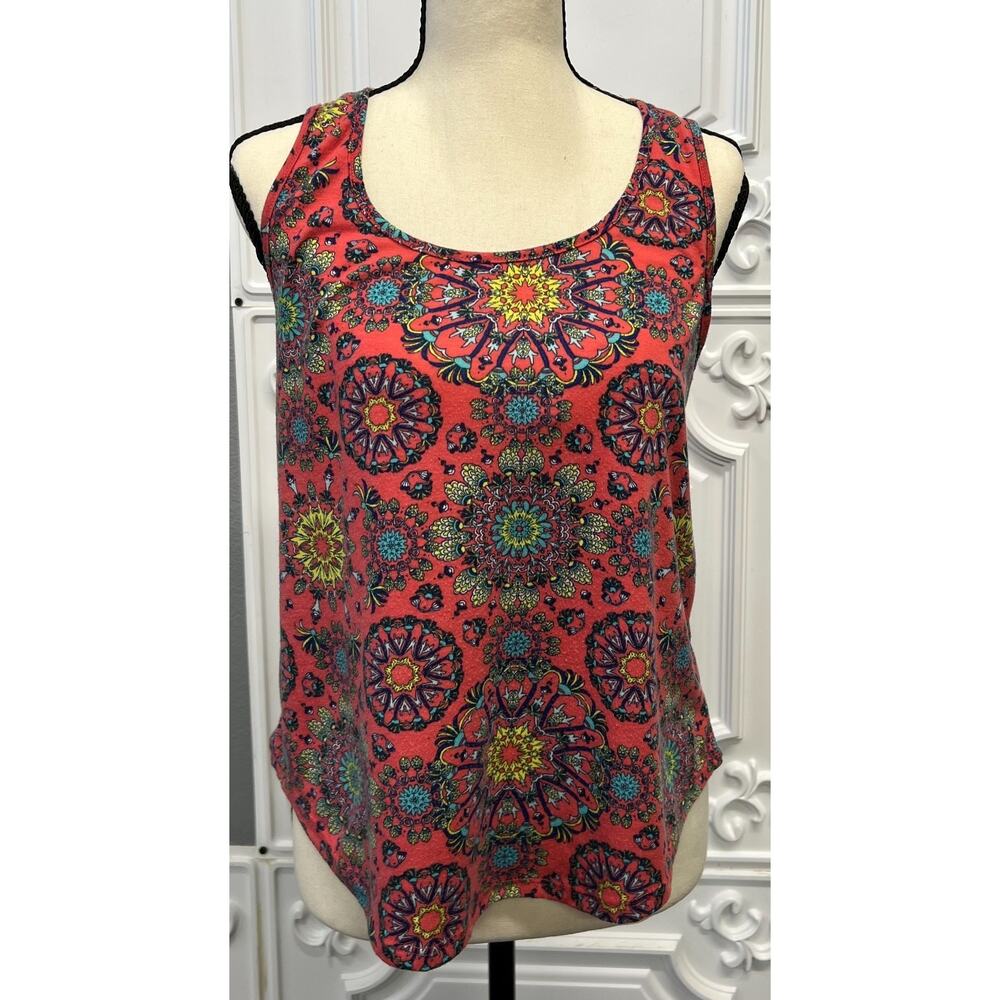 Self Esteem Coral Mandala Racerback Tank- Women's Medium